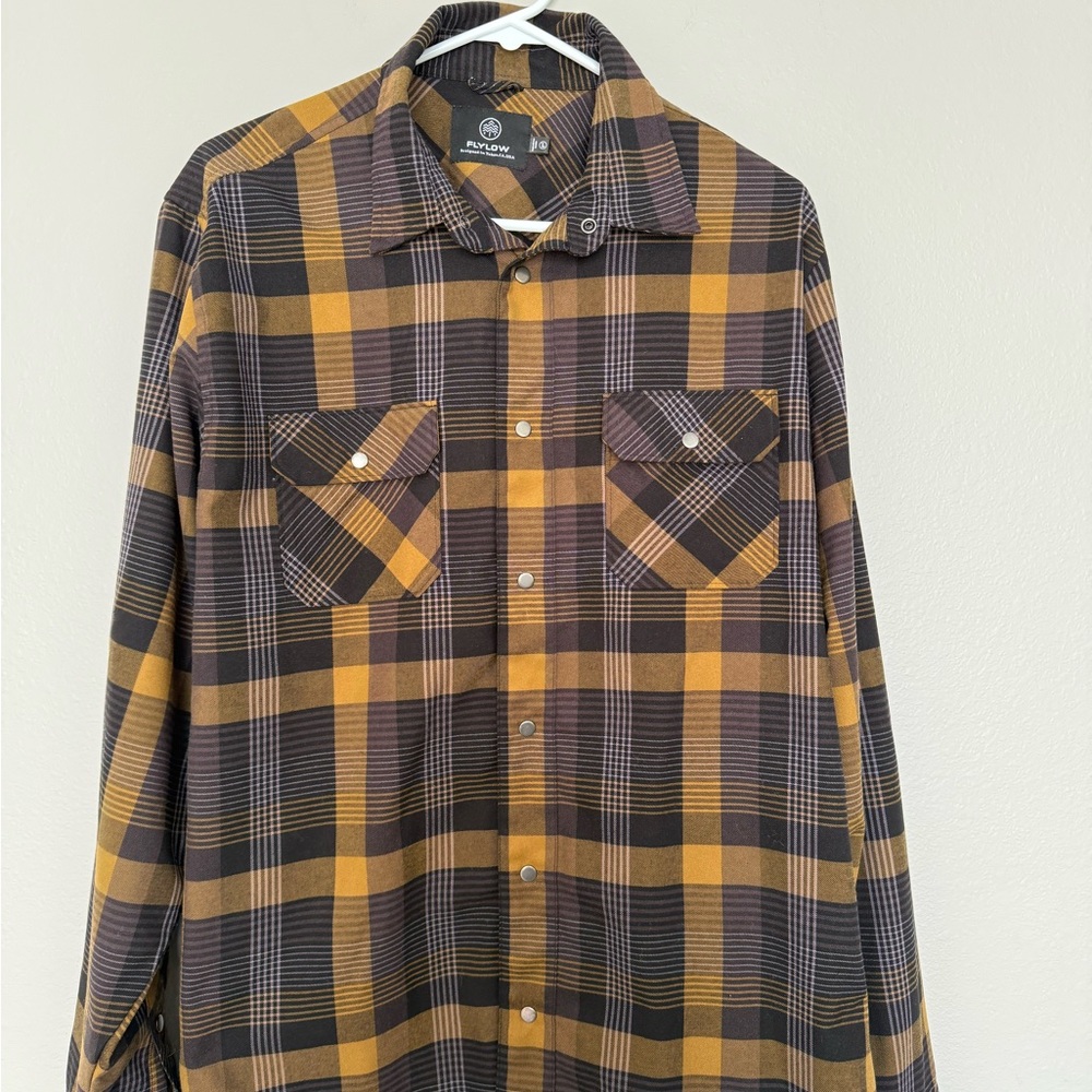 Flylow Men's large Plaid long sleeve Shirt